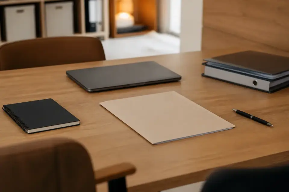 Deux associés face à face de part et d’autre d’une table, un contrat de société entre eux